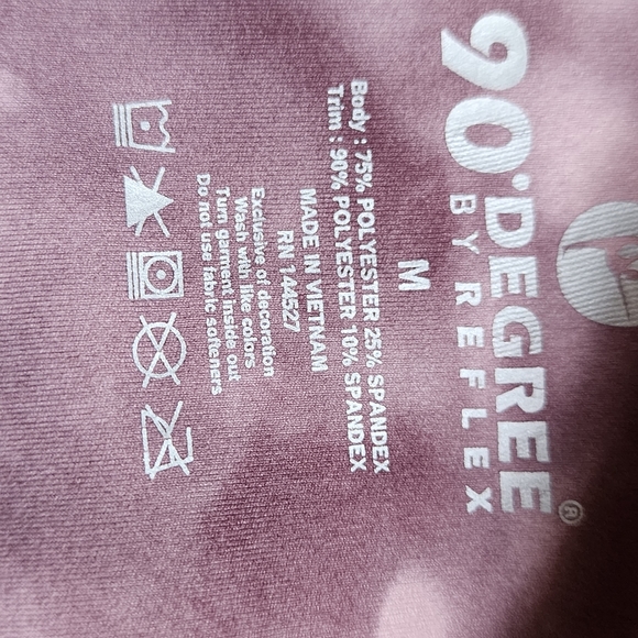 90° degrees by reflex sepia pink high rise leggings - Picture 3 of 4